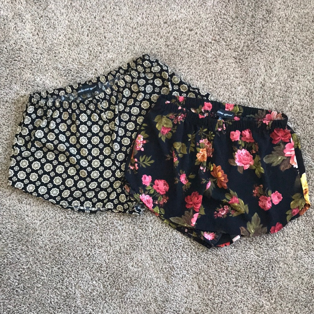 TWO BRAND NEW flowy shorts